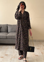 B.K Clothings Midnight gold 2pice Women 2pcs