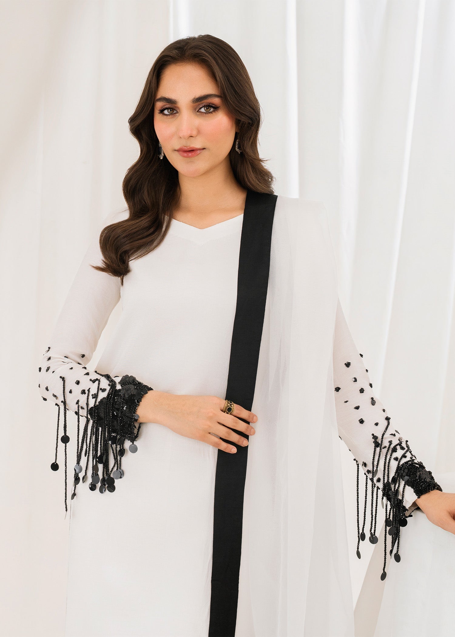 Rang-e-Haya Luxe Edge (White) Women 3pcs