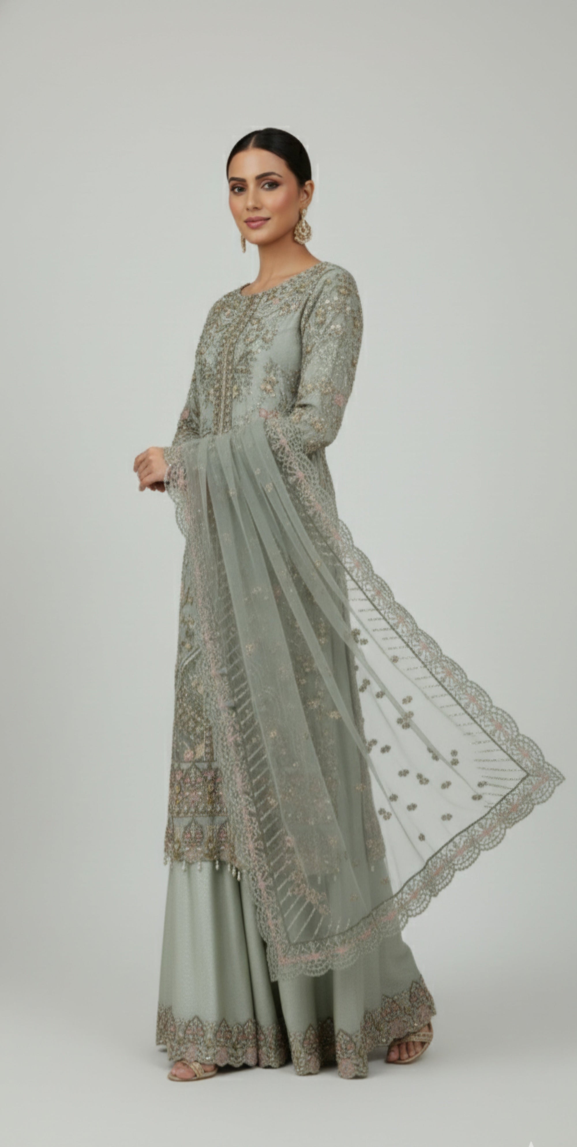 Malhaar Mal AR 120 Pastel green Women 3pcs