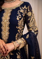 Alyssa Navy blue suit ALL402 Women 3pcs