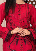 Suits By Sadia Red & black hot charm Women 3pcs