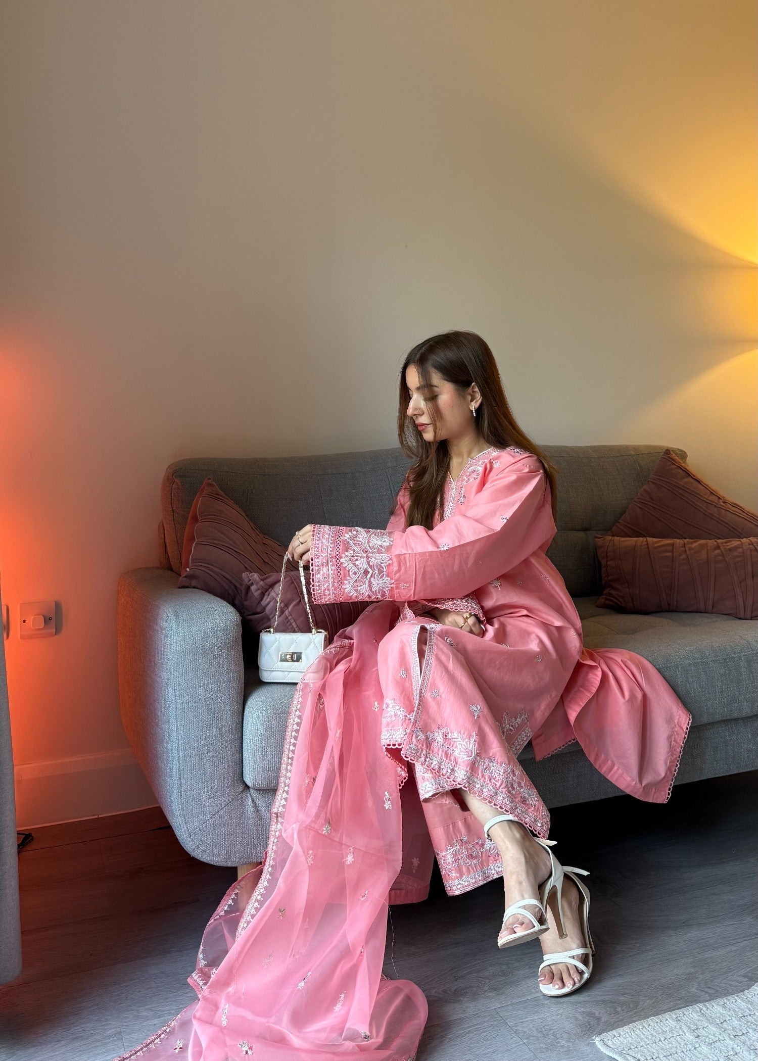 The Turkish Wear Pink Punch Women 3pcs