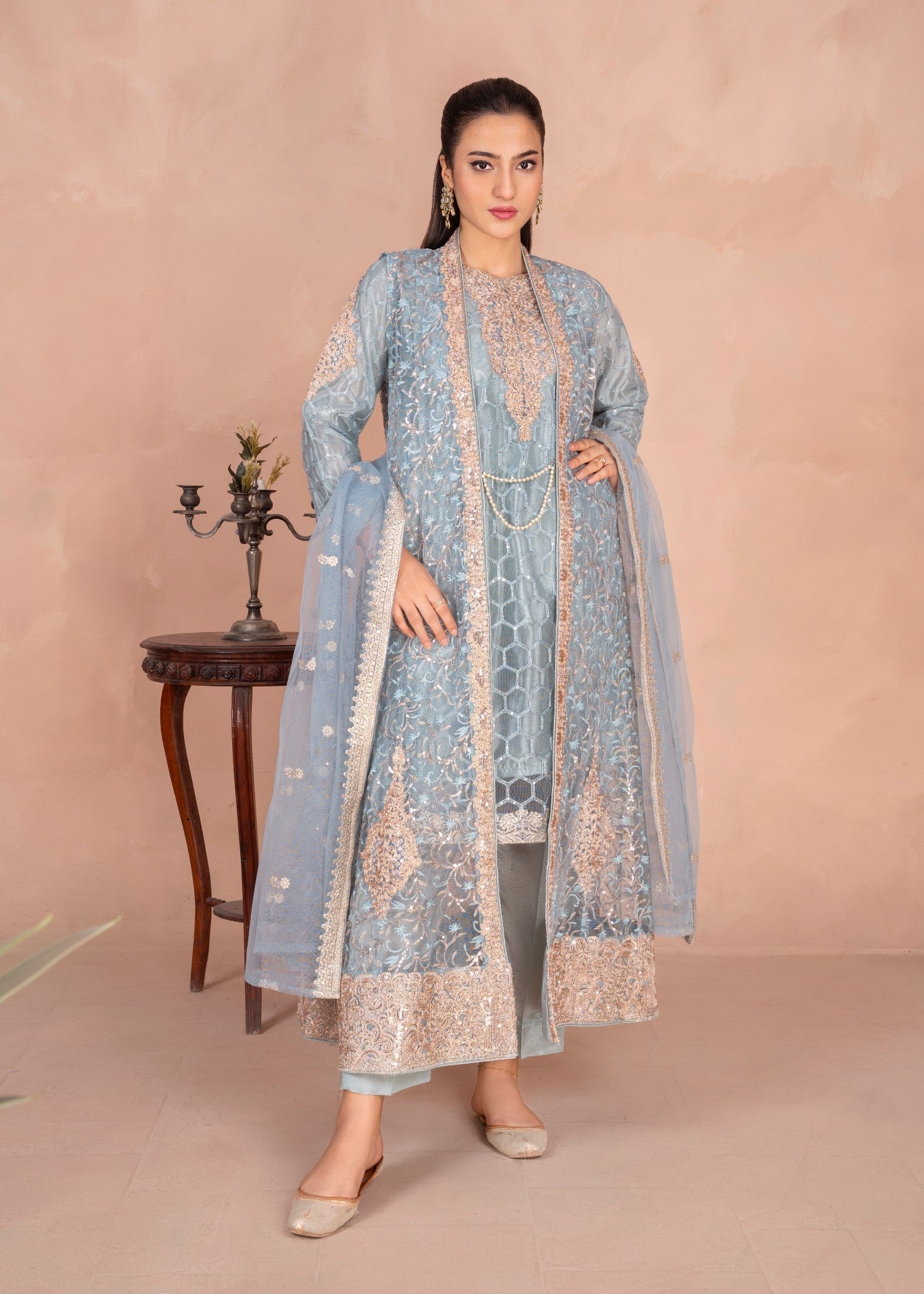 Four Season Boutique MALA GOWN ICEBLUE Women 4pcs
