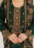 Four Season Boutique ARZOO CHIFFON BOTTLE GREEN Women 3pcs