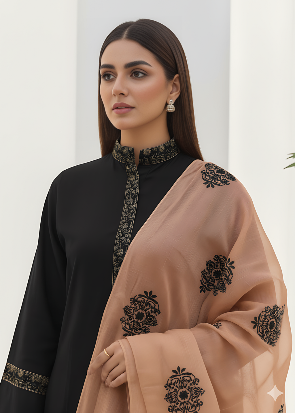 Sahibas By Mirza Darum Black Women 3pcs