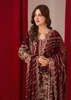 AATIQA Embroidered Chiffon Suit 85 Women 3pcs