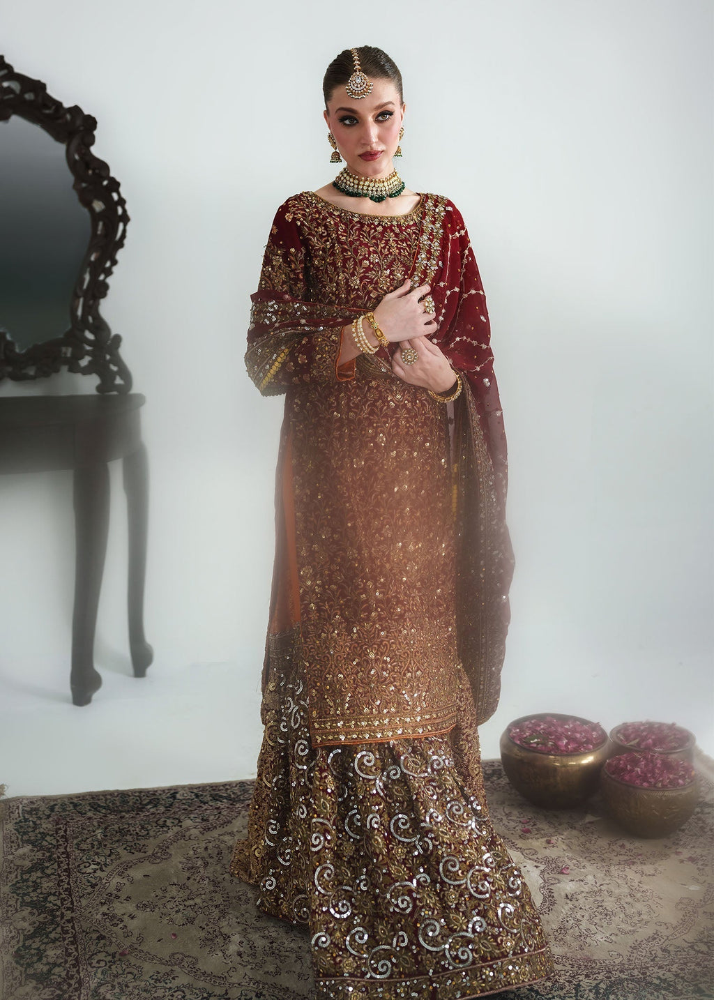 Haseens Official Surkhaab 2 Women 4pcs