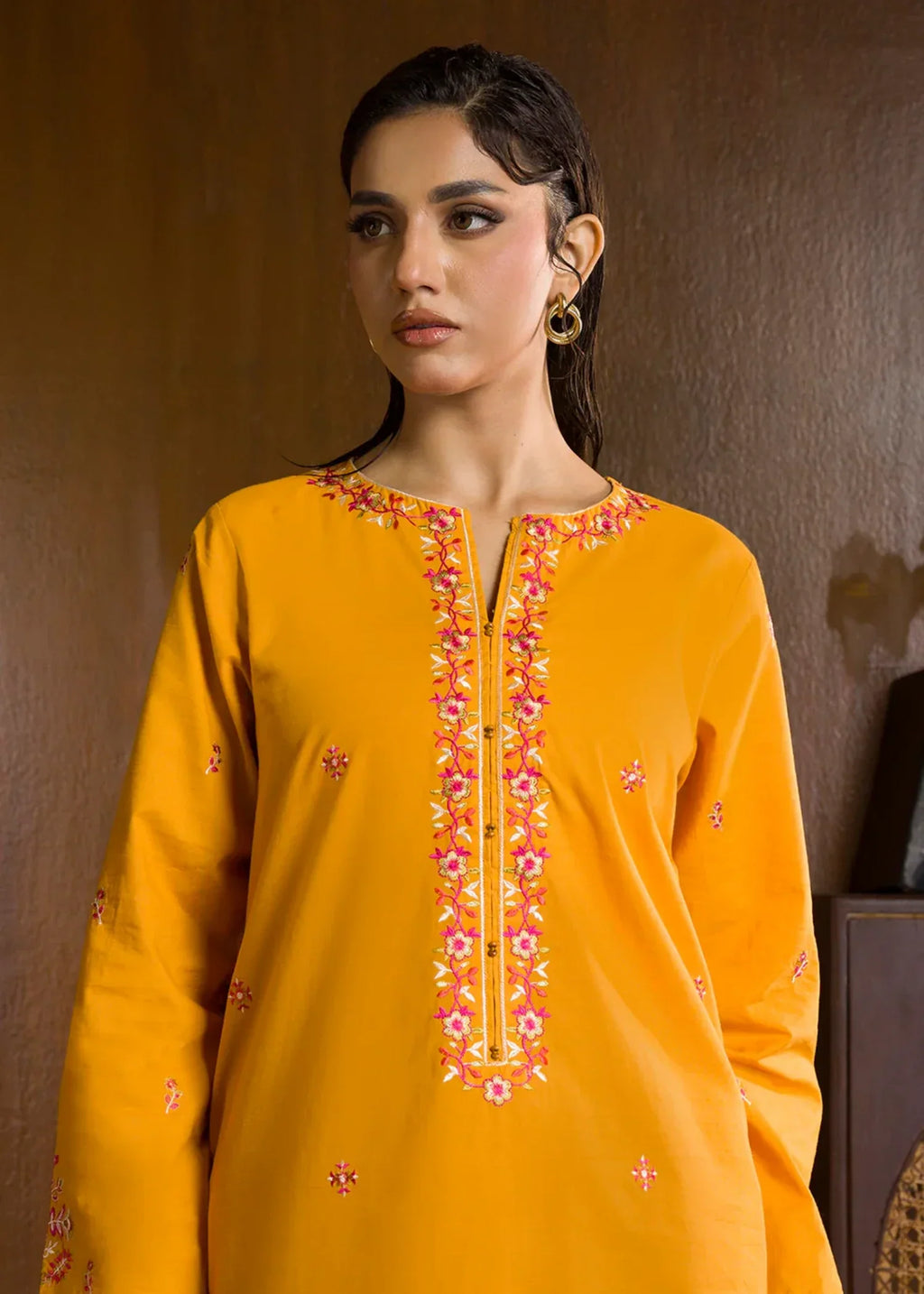 Zellbury WPW2423037 MUSTARD Women 2pcs