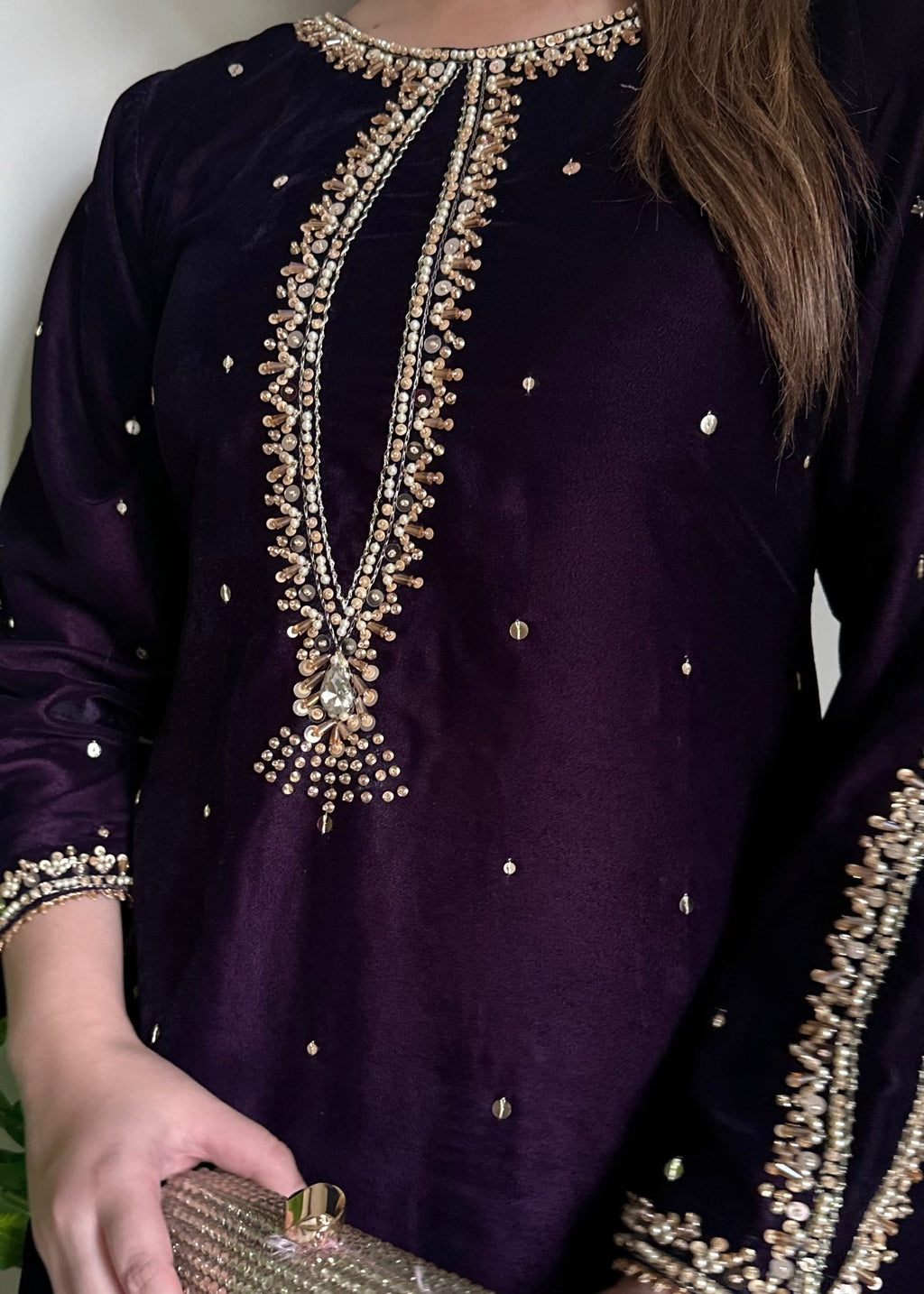 Laal Clothing Velvet V 02 Women 2pcs