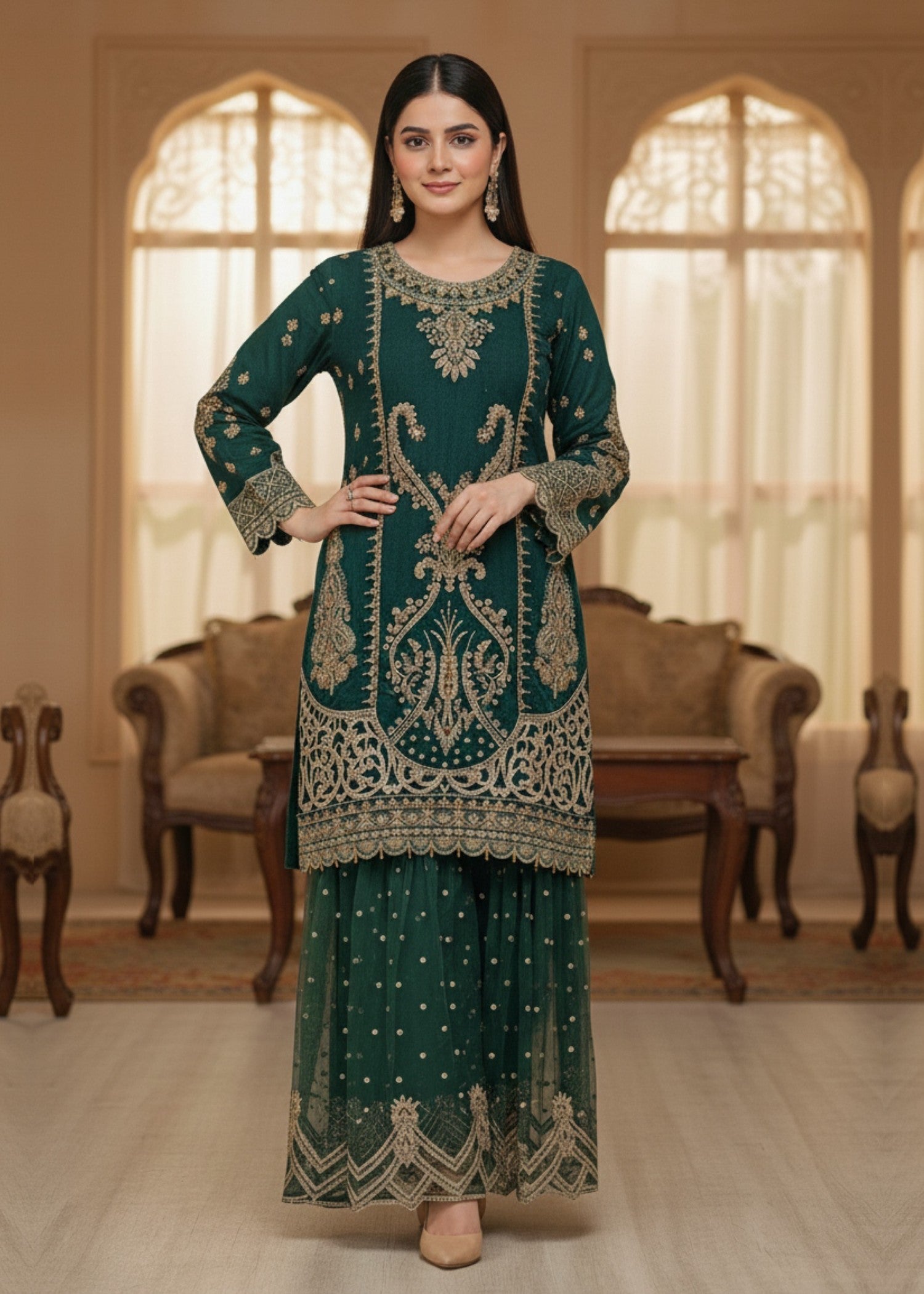 Diara Couture ROUBA US 569 GREEN Women 3pcs