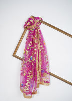 Silslay Majestic Premium Hand painted Gotta work Dupatta Women 1pcs