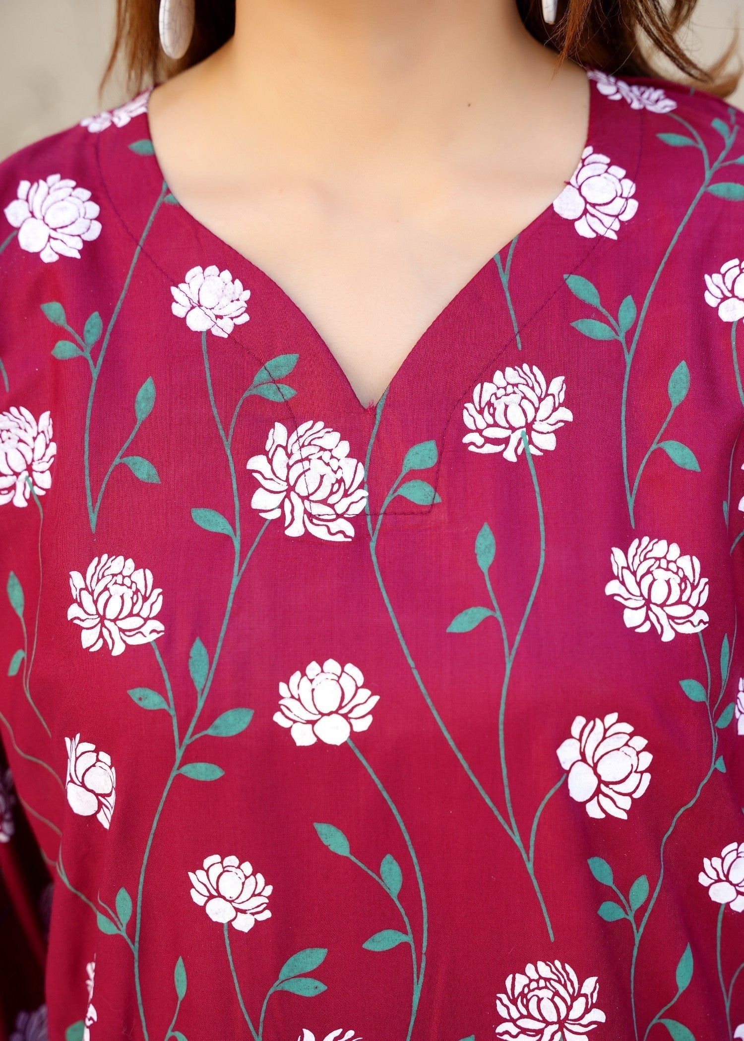 Chaudhary Arts Dream maroon Women 2pcs