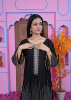 Midway Arts Petal Veil BLACK Women 2pcs