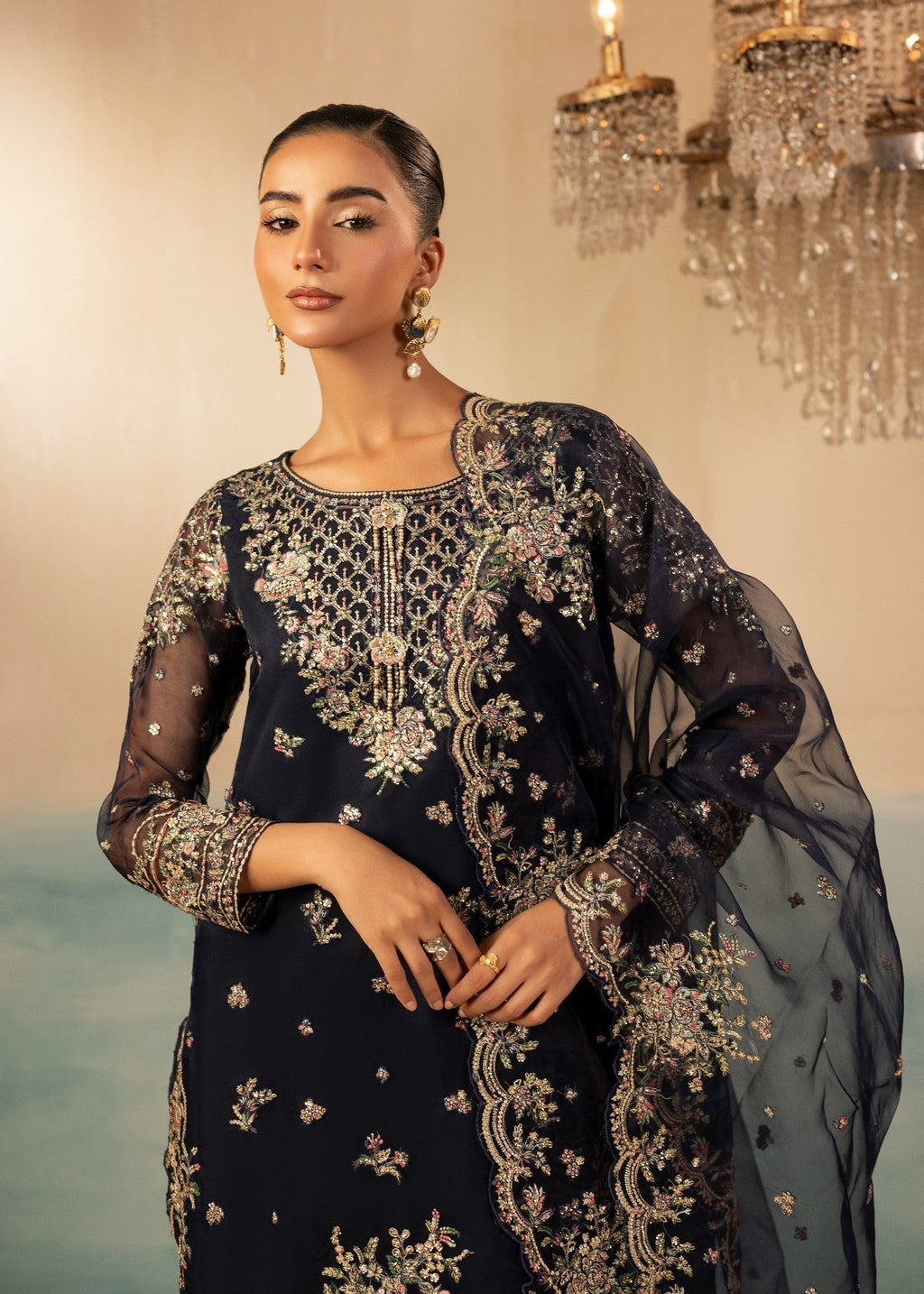 Diara Couture JUGNU DF 44 NAVY BLUE Women 3pcs