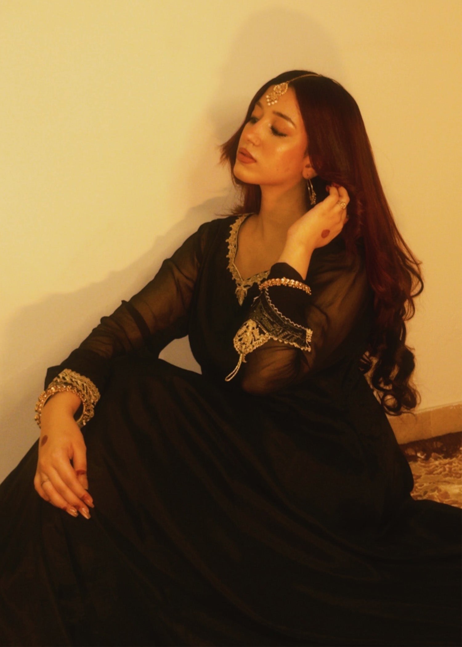 Rang-e-Haya Shama (Black) Women 3pcs