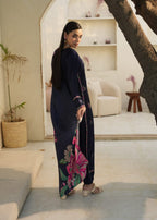 Designer Rack linen embraided blue Women 3pcs