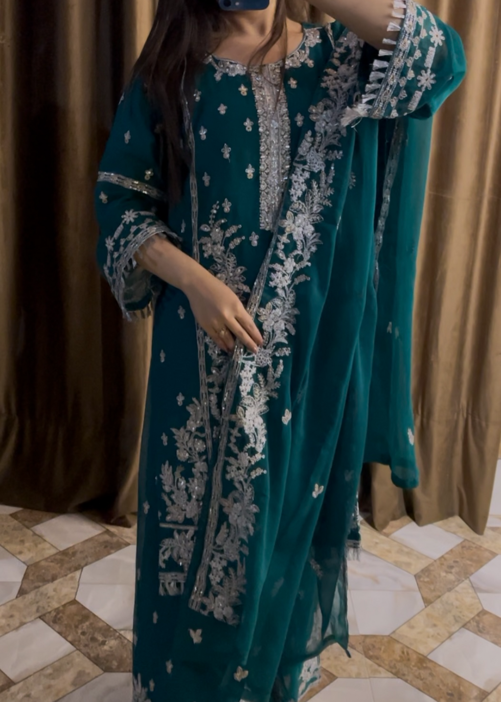 Four Season Boutique AFSHEEN SEA GREEN Women 3pcs