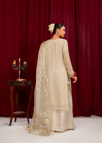 Maira Fashion Off White plazo set Women 4pcs