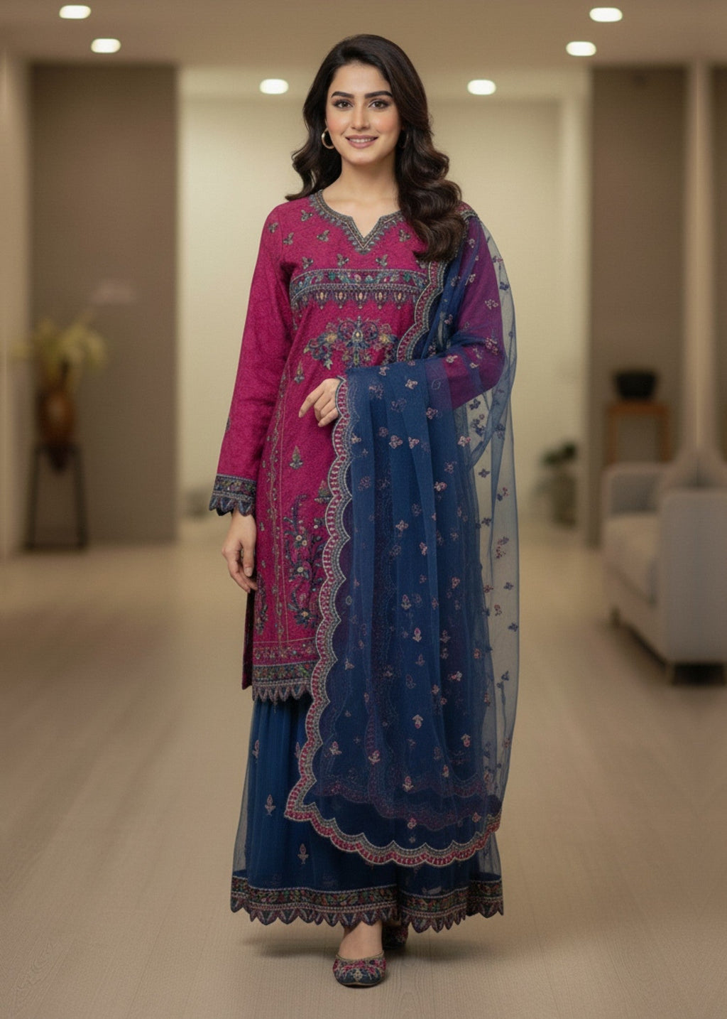 Diara Couture AROHA M 001 PINK Women 3pcs