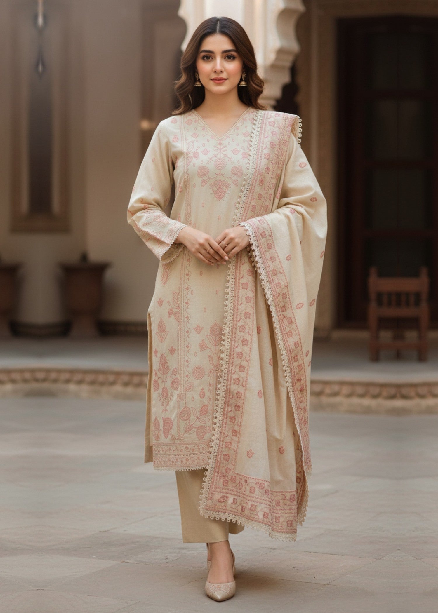 Zuri LAINA KH 01 BEIGE Women 3pcs