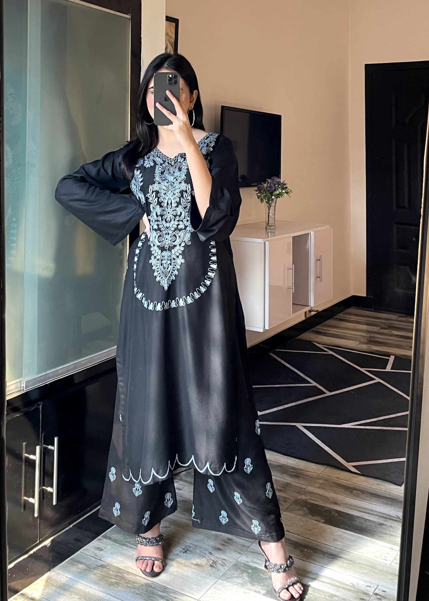 Tehzeeb Libas ALMOND EMBROIDERED Women 2pcs