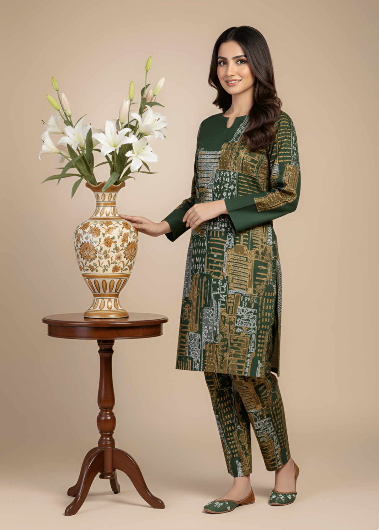 Tawakal Closet Mountain Green Women 2pcs