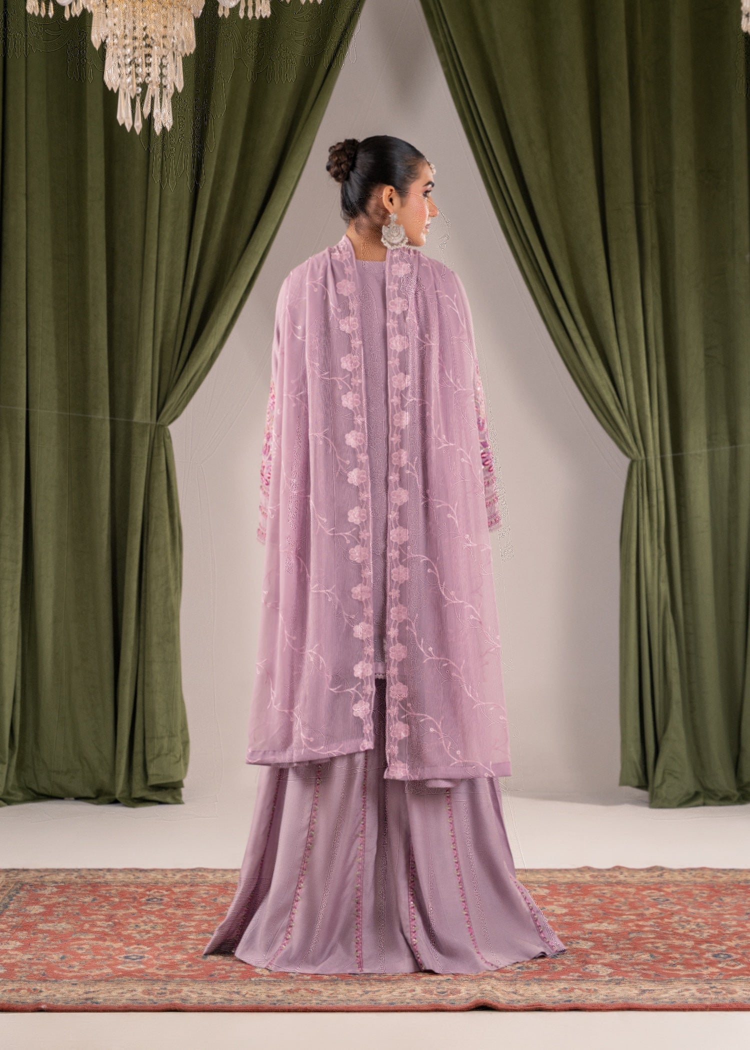 Pehnawa Fashion Light muse chiffon Women 3pcs