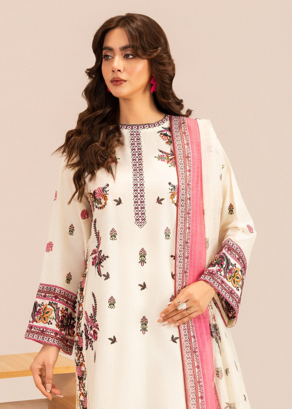 Sahibas By Mirza Huda White Women 3pcs