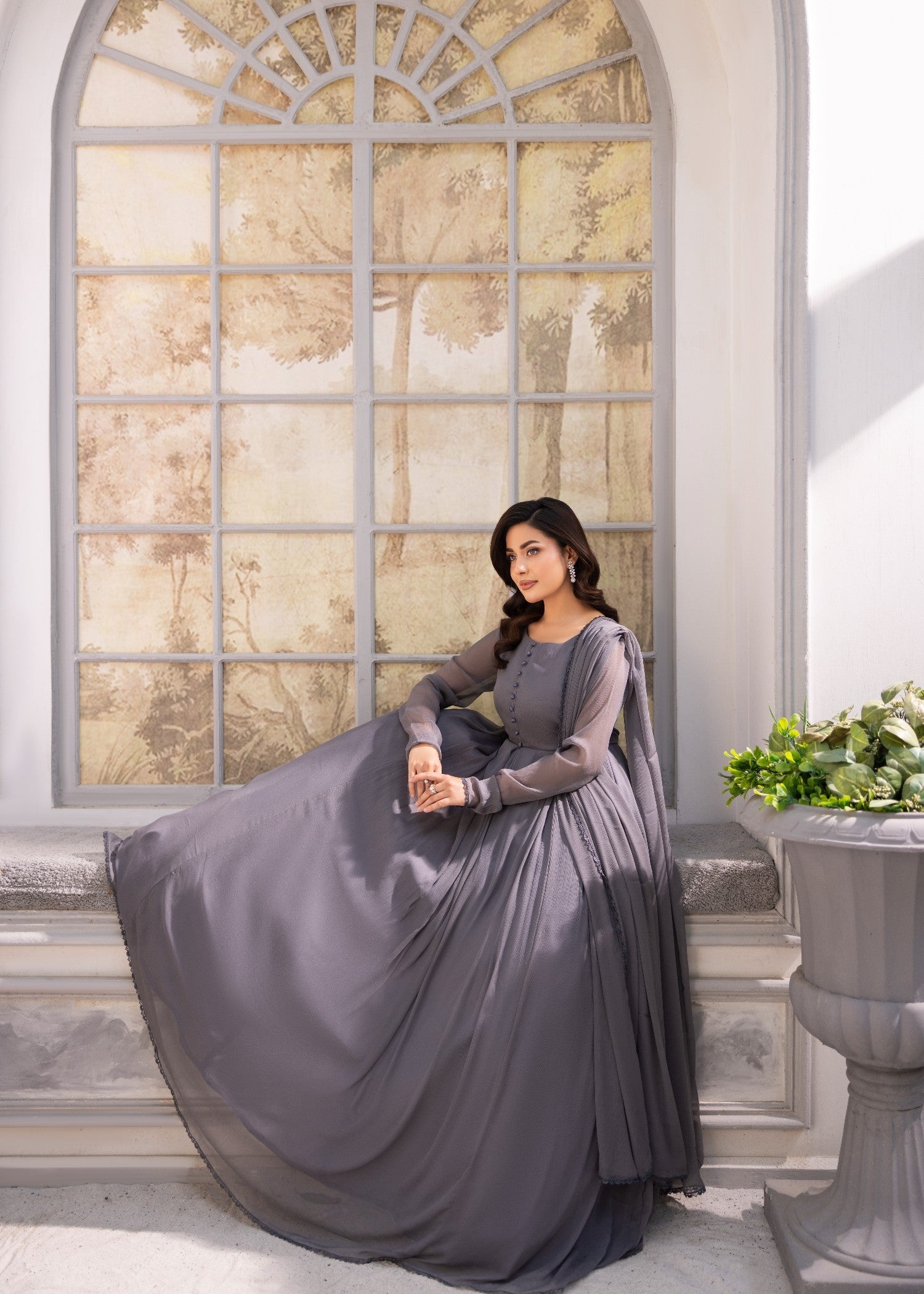 Alyssa GREY MAXI ALM02 Women 2pcs