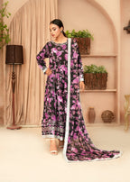 Madiha Gohar Noor e Gulzar Black Purple Frock Women 3pcs