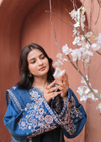 Shehroz Fashion BLUE ORCHID LAWN EMBROIDERY SUIT Women 3pcs