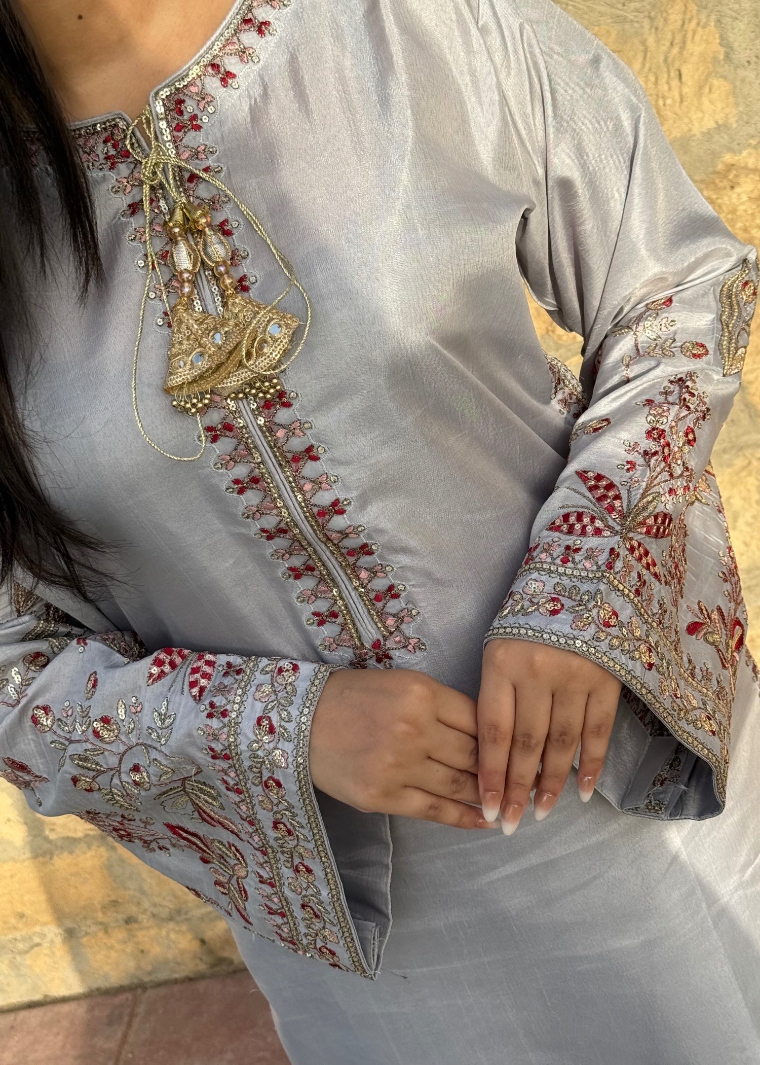 Suits By Sadia FARSHI SILVER Women 3pcs