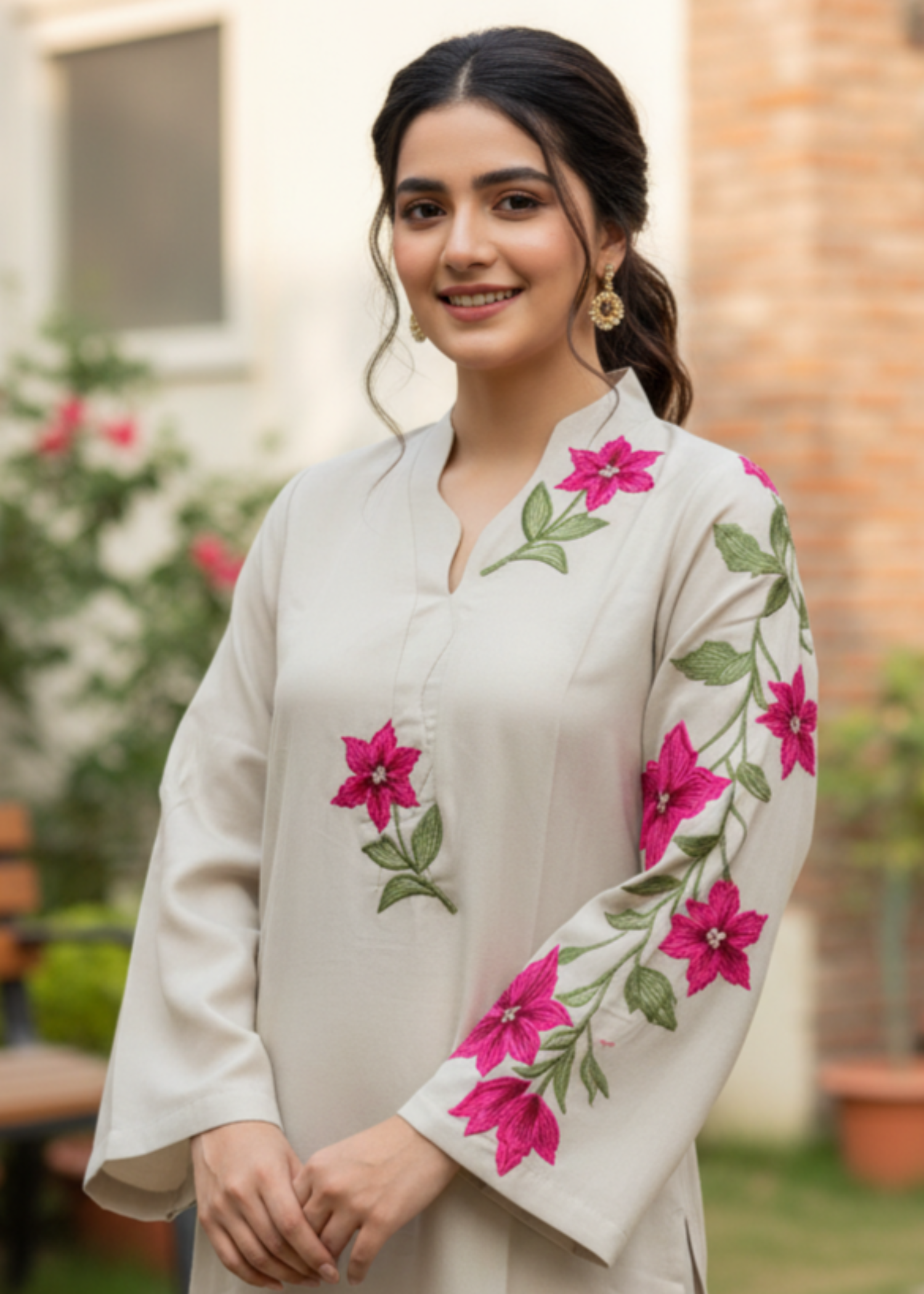 Sahibas By Mirza Miray Ivory Women 2pcs