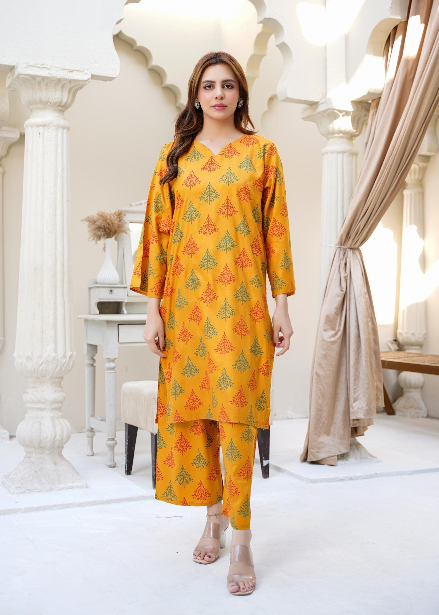 Chaudhary Arts Ethan mustard Women 2pcs