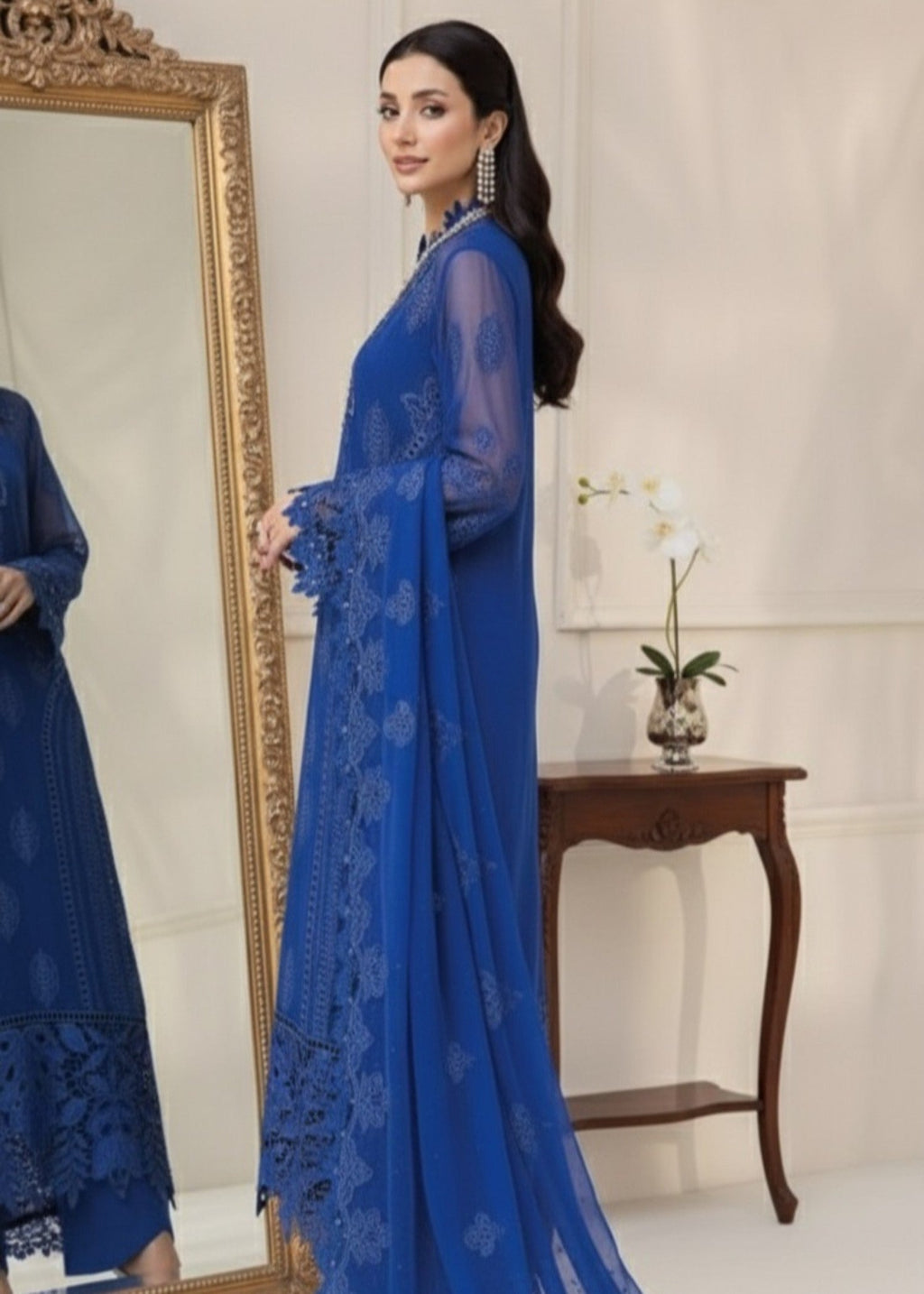 Malhaar MAL CF 4357 Blue Women 3pcs