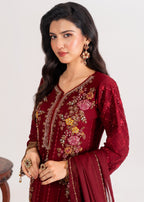Four Season Boutique MHENAZ MAROON Women 3pcs