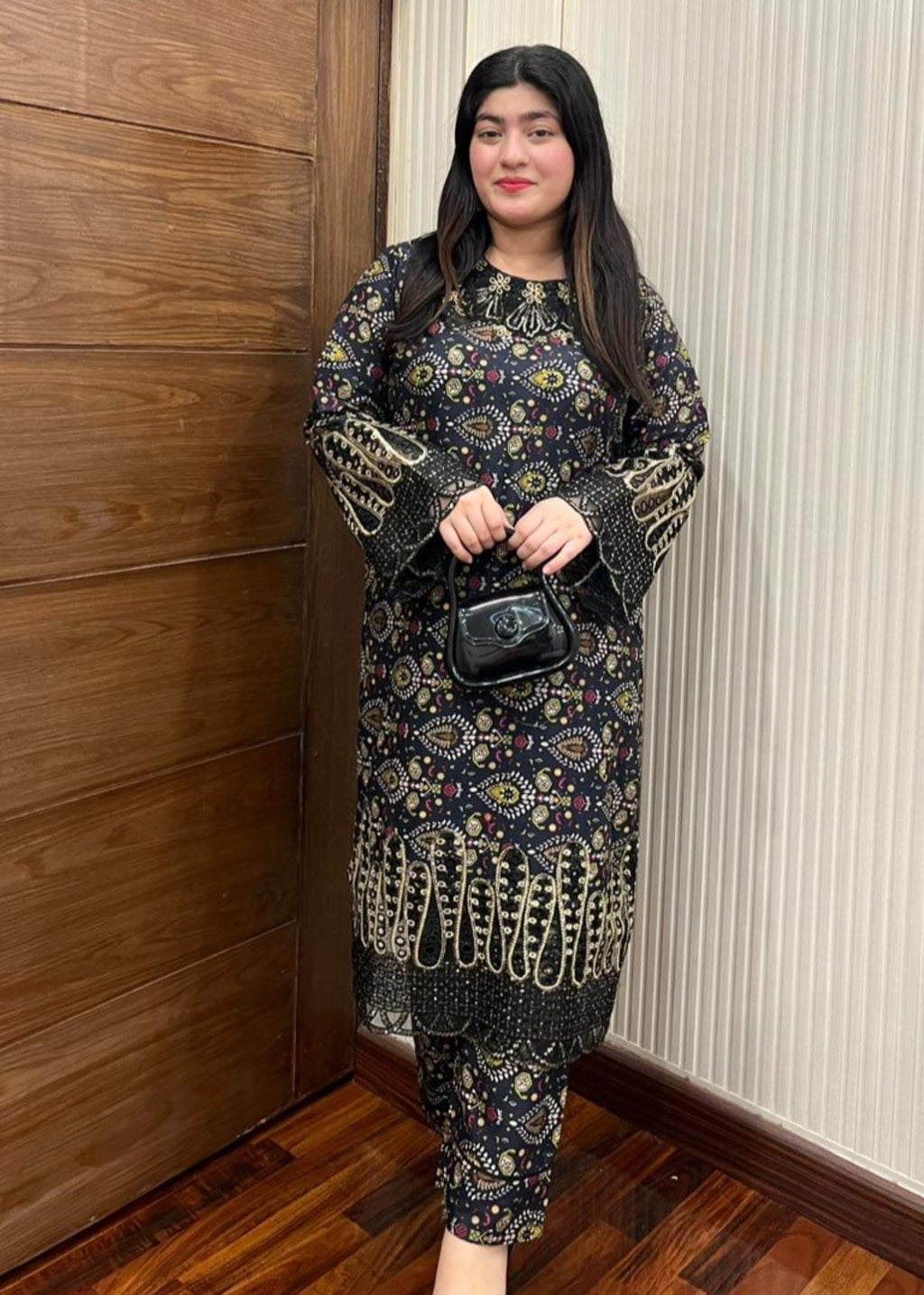 Shefoze Clothing fanch black Women 2pcs