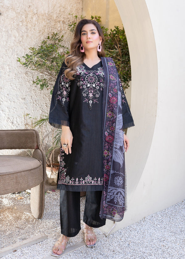 Araish SIYAH GUL STITCHED SUIT Women 3pcs