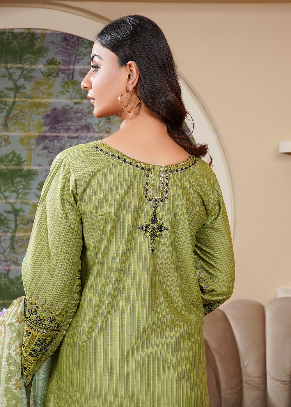 Elara Official Olive Charm Pocket set Women 3pcs