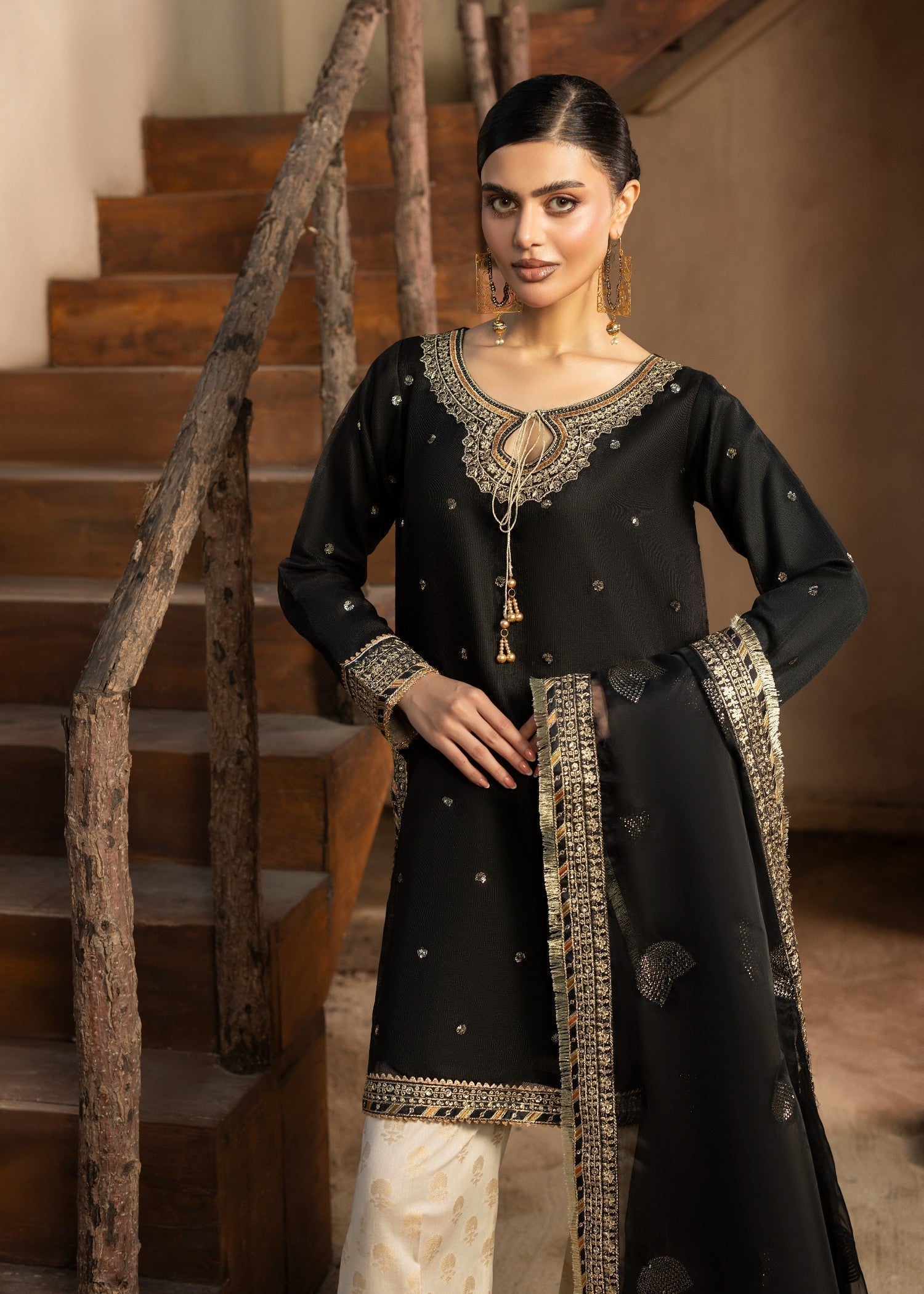 Diara Couture KANEEZ DF 46 BLACK Women 3pcs