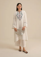 Hamna Kalim maria k white Women 2pcs