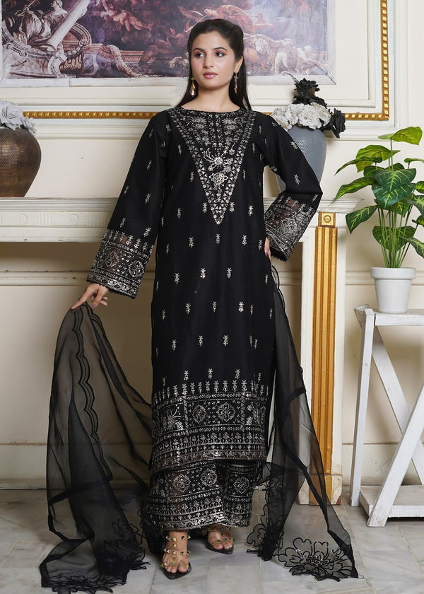 Waniya Awais WAL 63 (B) Lawn Stitched Women 3pcs