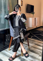 Tehzeeb Libas BLACK SPARKLE EMBROIDERED Women 2pcs