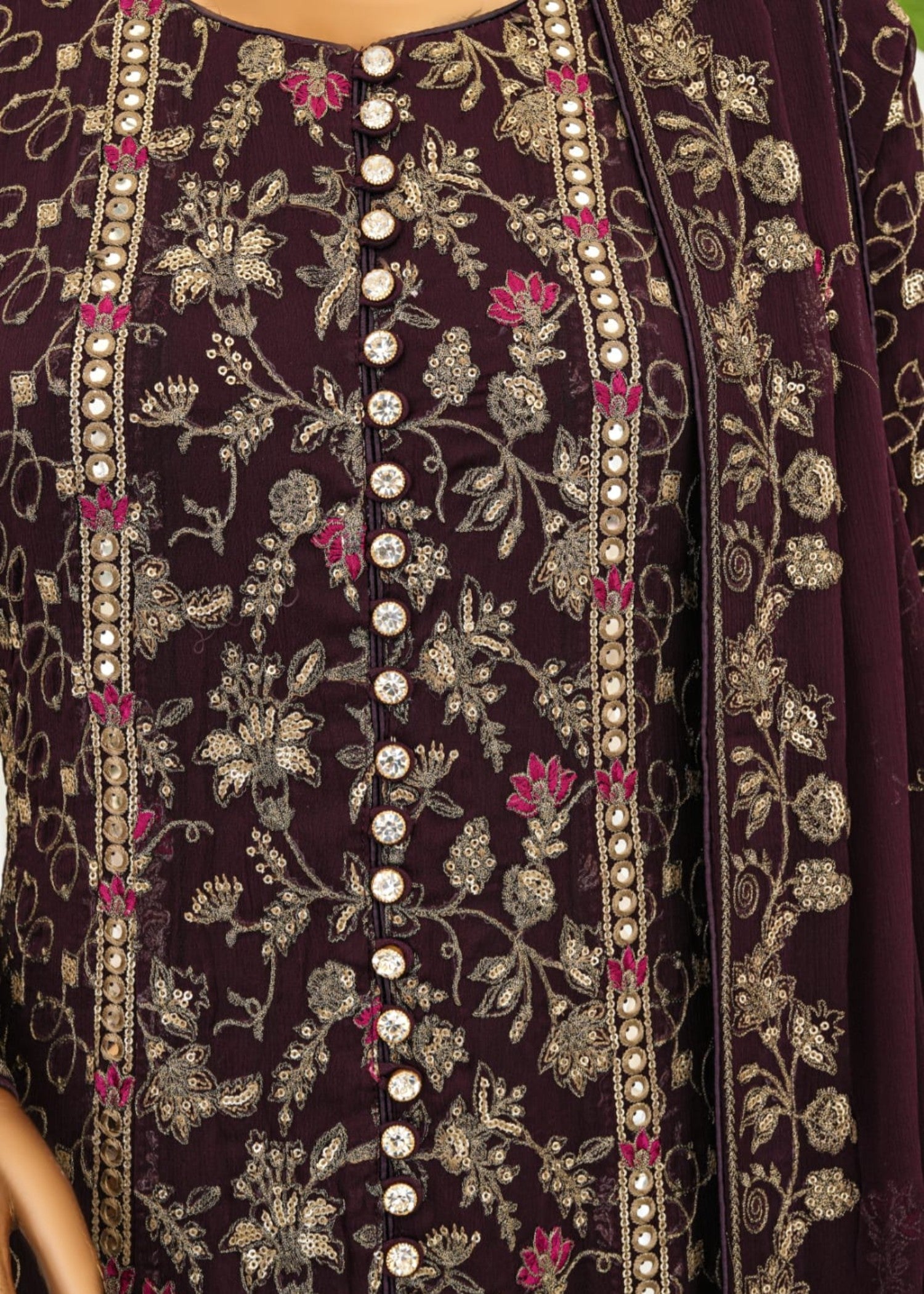 Ahmed Creations RIMSHA PLUM Women 3pcs