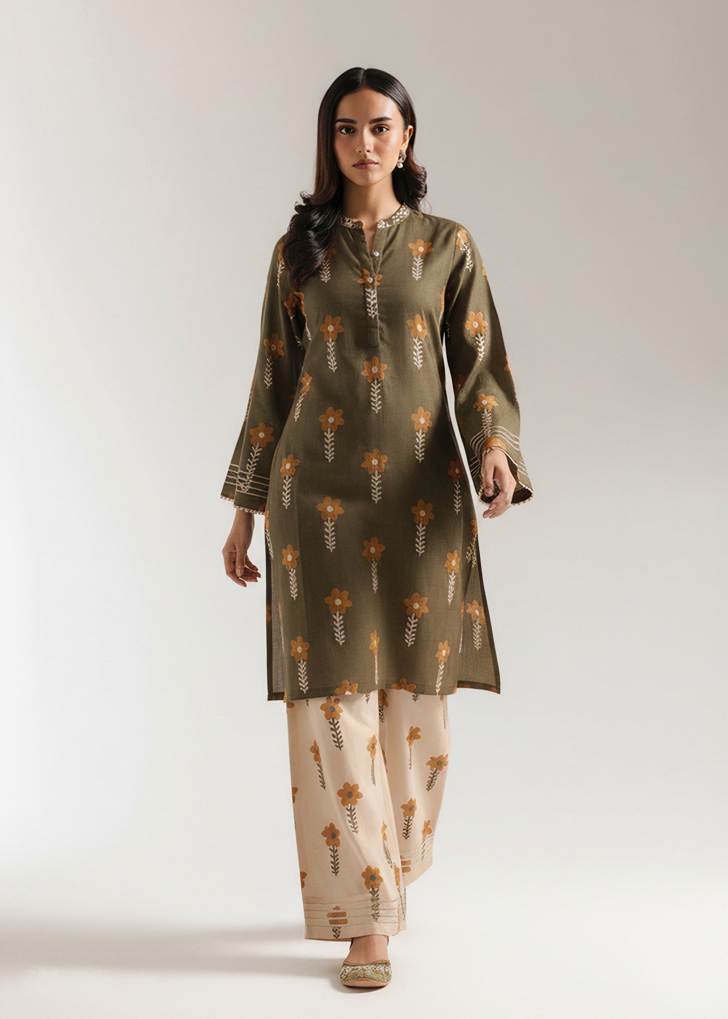 Akhrot Clothing Olive Meadow Women 2pcs