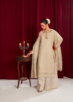 Maira Fashion Off White plazo set Women 4pcs