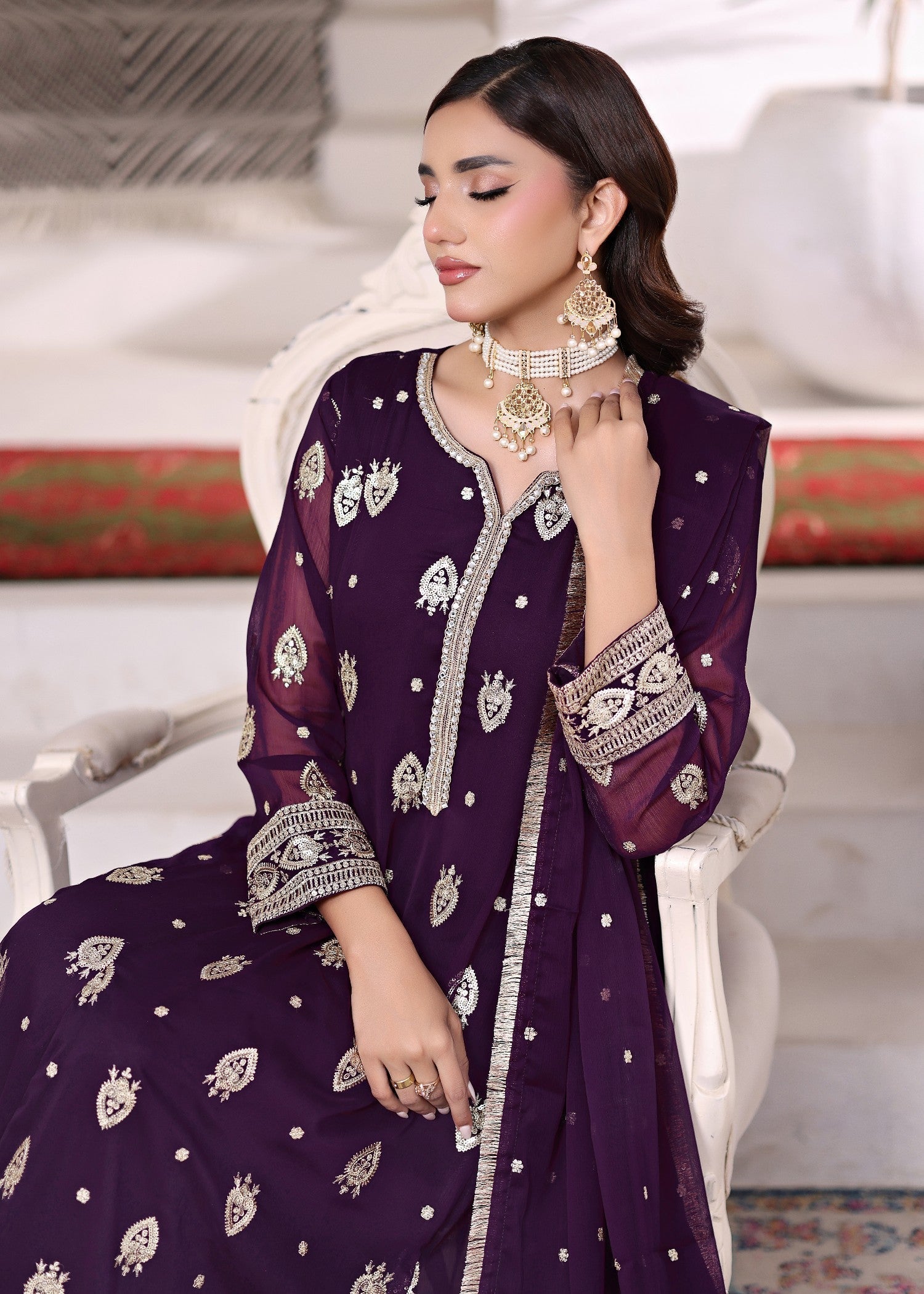 Abaan Zohan Raunak Purple Women 3pcs