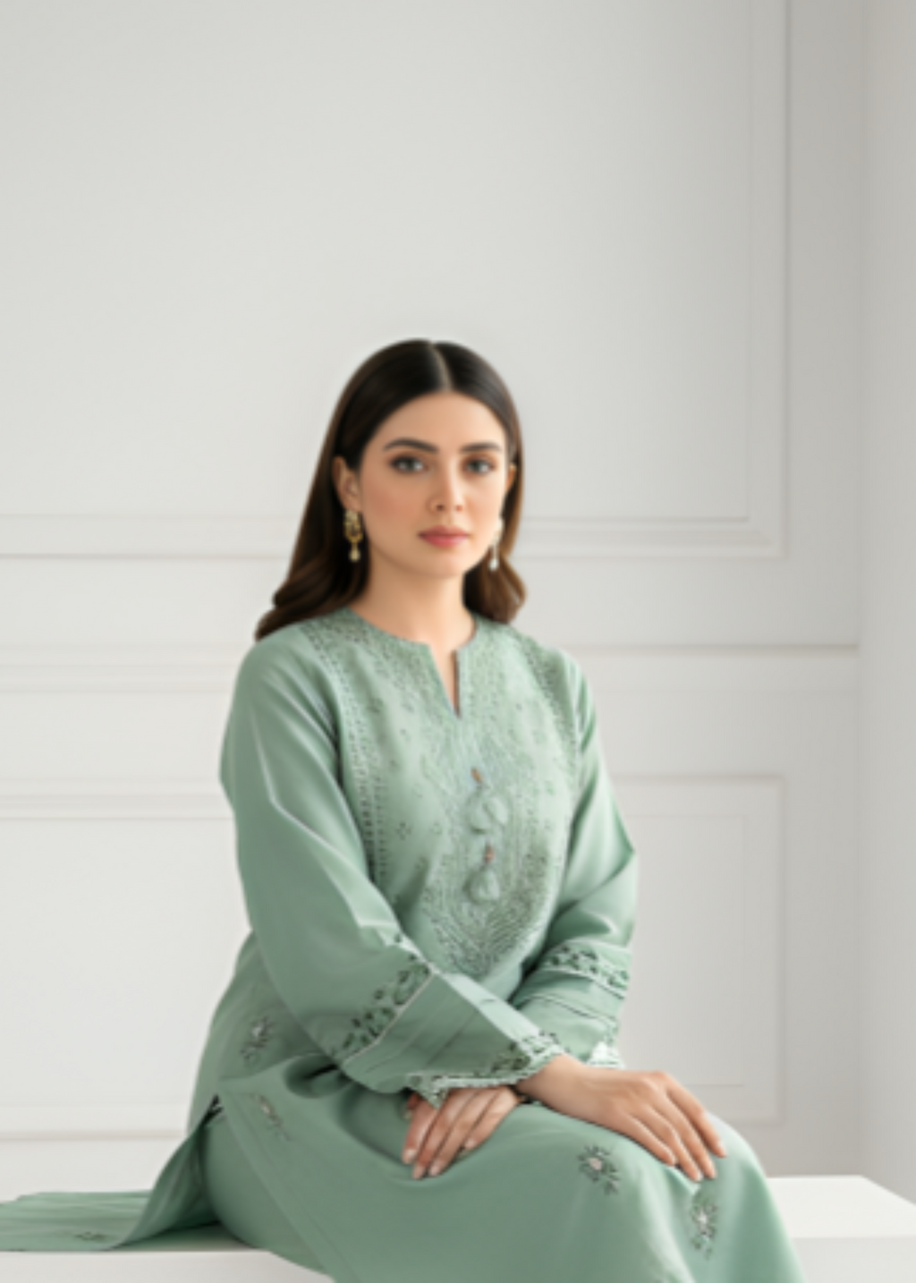 Shehroz Fashion Pastel EMBRODIERY Women 3pcs