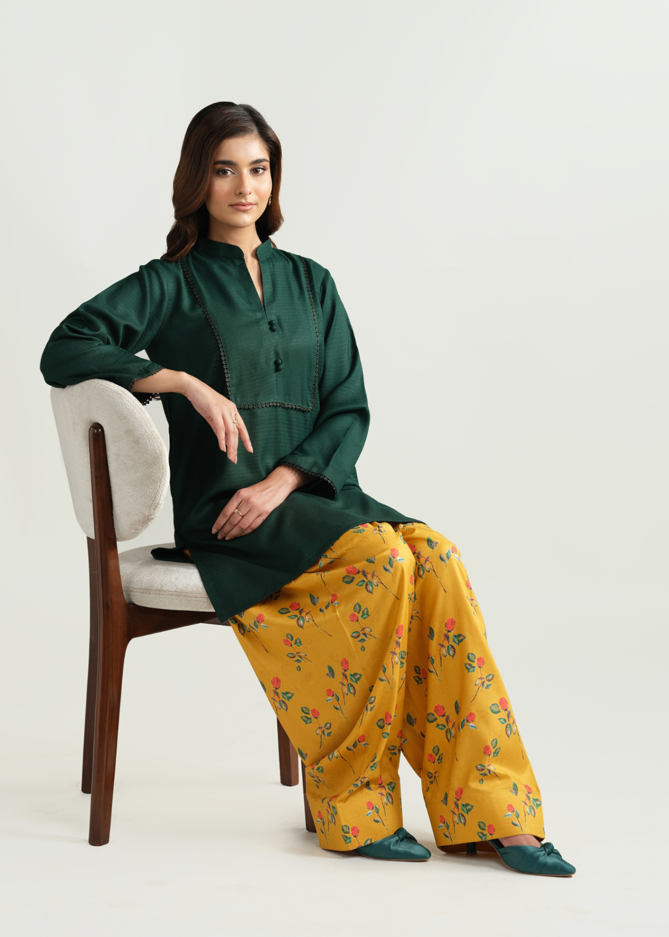 Sinoor Nora Green Stitched Women 2pcs