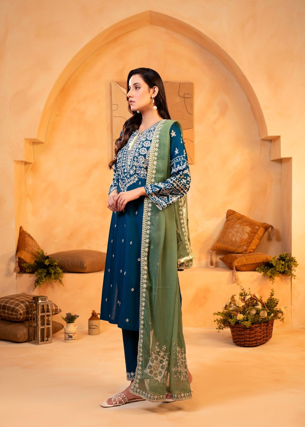 Shehroz Fashion Zink Arfa Embroidery Women 3pcs